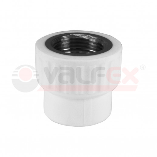 Муфта переходная с внутренней резьбой  40 x 1 1/4" под ключ (25/5) (Valfex) БЕЛАЯ