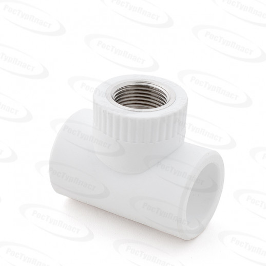 Тройник вн./рез RTP белый (25х1/2)