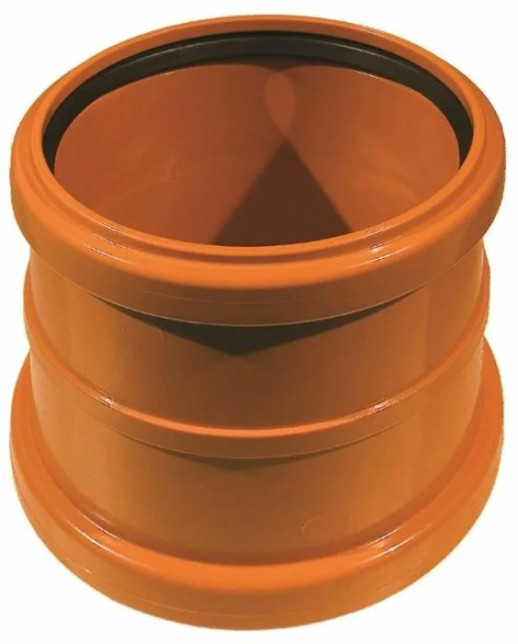 Муфта двойная KGMM 110 Ger для наружной канализации,  Ostendorf