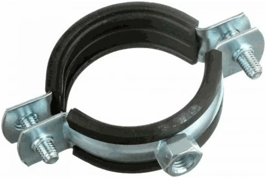 Хомут метал. с рез. упл. 5"1/2 (149-161) с гайкой М10 (без шпильки М10 и дюбеля)