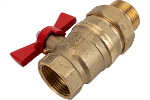 Кран шар. с американкой прямой вн.-нар. 3/4 баб.Valfex