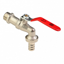 Кран шаровый никелированный водоразборный 1/2" MVI