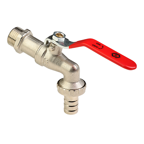 Кран шаровый никелированный водоразборный 1/2" MVI