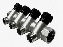 STI Коллектор регулирующий ГШ 3/4" (НР 1/2"х2 вых.)