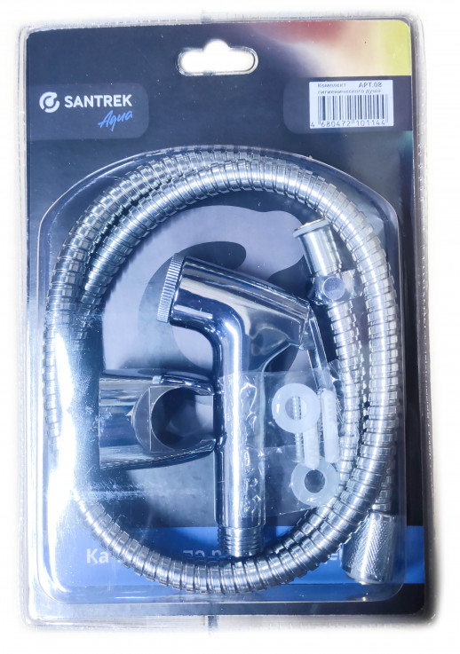 Гигиенический набор SANTREK  AQUA арт.08 блистер( лейка,шланг,держатель