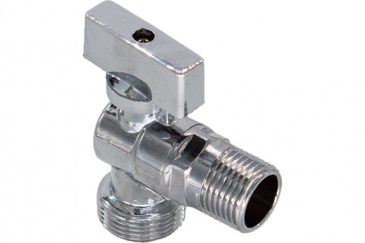 Кран для с/т приборов 1/2" Н/Н Бабочка угловой Valfex