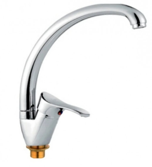 Смеситель Тюльпан LEDEME d-35 Высокий на гайке (хром) 1133