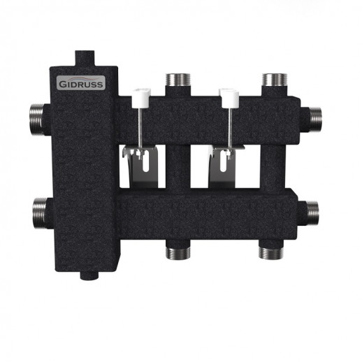 Балансир.коллектор BM-60-3DU (до 60кВт подкл.котла G1″ 1+1+1 контура G1" 4D-кронштейны K.UMS)