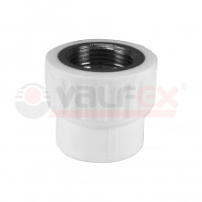 Муфта переходная с внут.резьбой  25 x 1" (Valfex) БЕЛАЯ