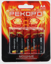 Батарейка LR6 ВP10 "РЕКОРД " пальчиковая 10*АА-блистер; 1 ШТ.