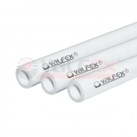 Труба армир.ALUMINIUM, SDR 6 PN25, ø 32х5,4 мм (60) (Valfex), 4м БЕЛАЯ