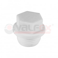 Заглушка резьбовая  20х1/2 (1000/250) (Valfex) БЕЛАЯ