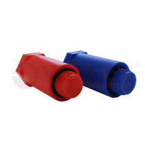 Набор цвет.удлин.заглушек 1/2'' (компл. 2 шт.) (100/1) (синий/красный) VALFEX