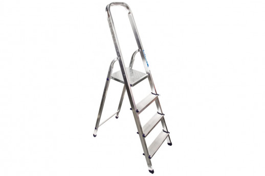 Алюминиевая лестница-стремянка матовая 4-х ст Алюмет АМ704
