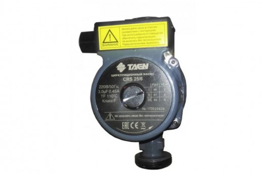 Циркуляционный насос TAEN CRS25/6 (монтажная длина 180мм)