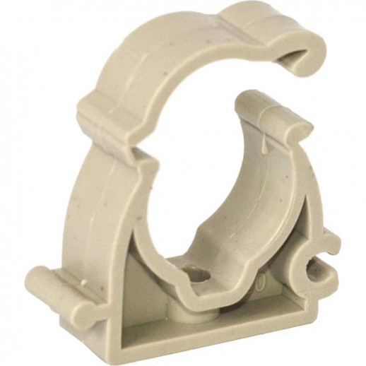 Опора для трубы с защелкой 40  (Valfex) СЕРАЯ