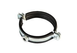 Хомут метал. с рез. упл. 6" (159-166) с гайкой М10