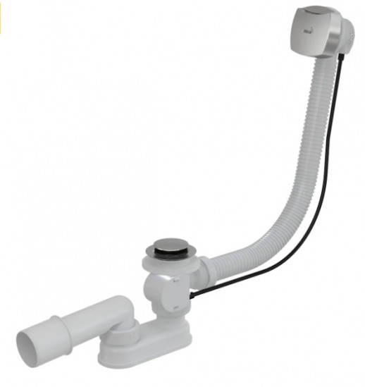 Сифон для ванны автомат комплект, металл ALCAPLAST (A55K NEW)