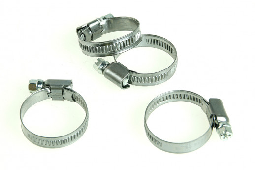 Хомут оцинкованный (металл)  32-51mm (Упаковка 100 штук)