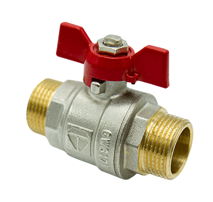 HLV Кран шар.3/4  Н/Н. (бабочка)