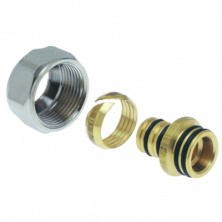 ЕВРОКОНУС ДЛЯ ПЛАСТИКОВОЙ ТРУБЫ 16 (2,2) мм х 3/4" VT.4410.NE.1622