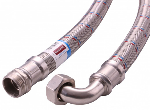 Подводка для воды ГИГАНТ 1" х 80 см Г/Ш ( угловая)