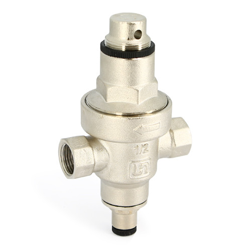 UNIFITT Редуктор давления мембр. 1/2"В 1-6 бар PN25 с отв. под радиальный манометр 1/4 никел.